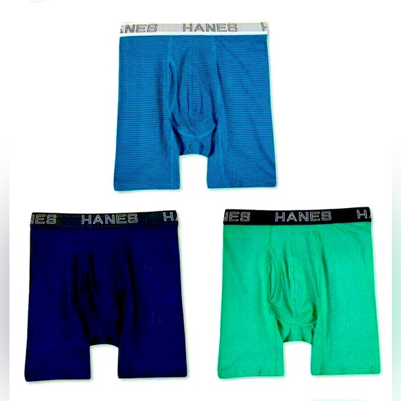 3-pairs Hanes Premium Comfort Flex Fit Boxer Briefs, NWOT. - Picture 2 of 12